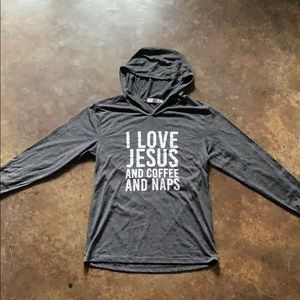 Long sleeve Jesus, Coffee, and Nap shirt